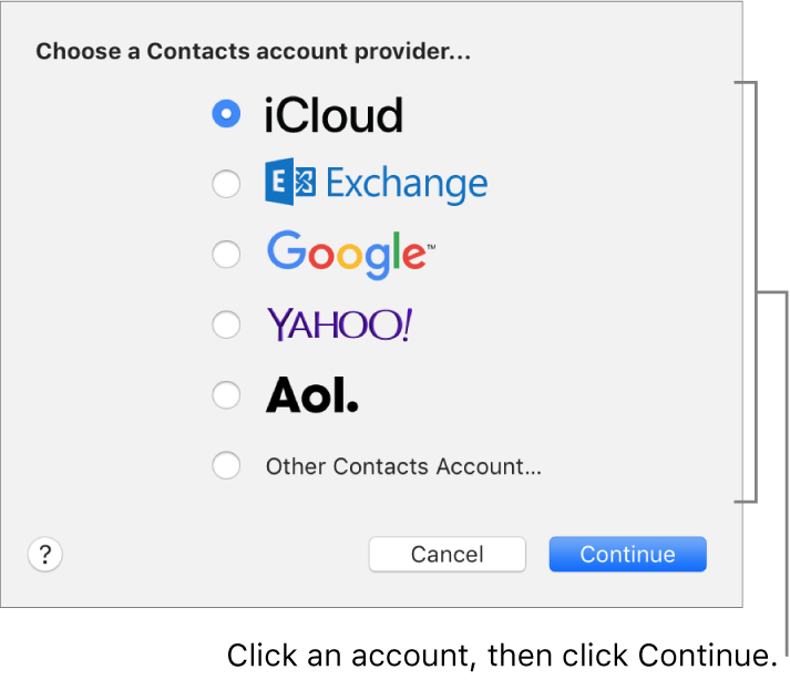 Add contacts from iCloud, Google, and more to Contacts on Mac - Apple