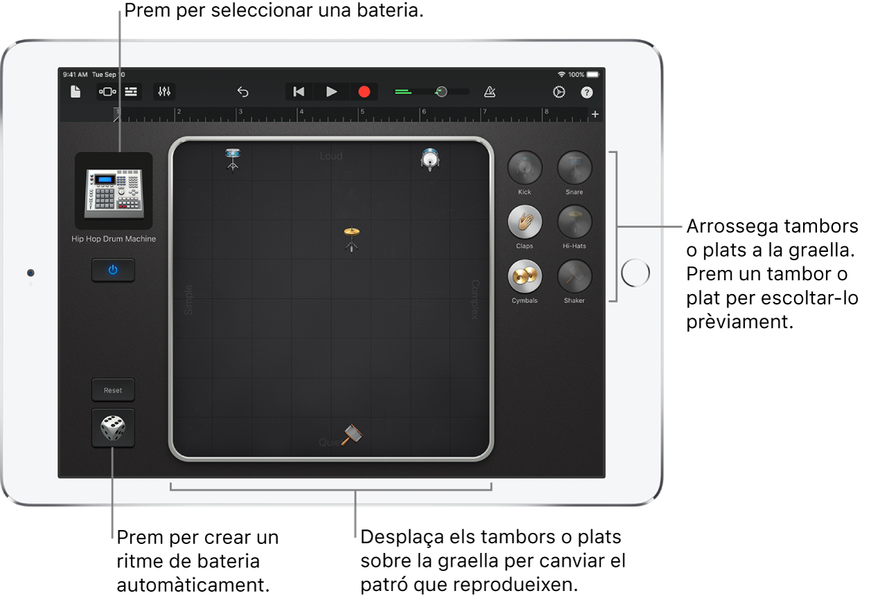 Instrument tàctil Smart Drums