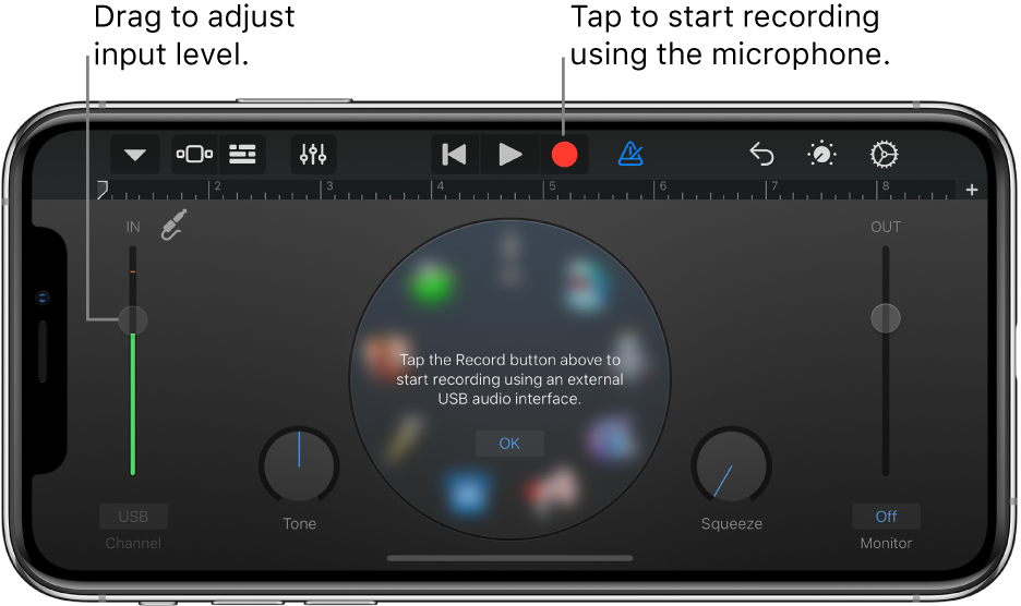 Audio Recorder Touch Instrument