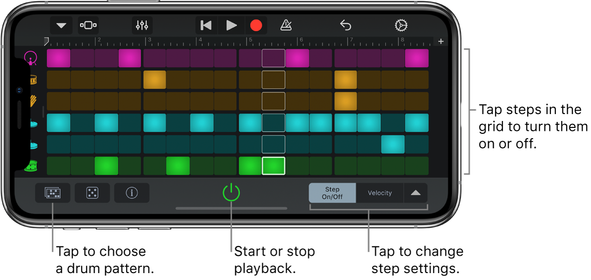 Beat Sequencer Touch Instrument