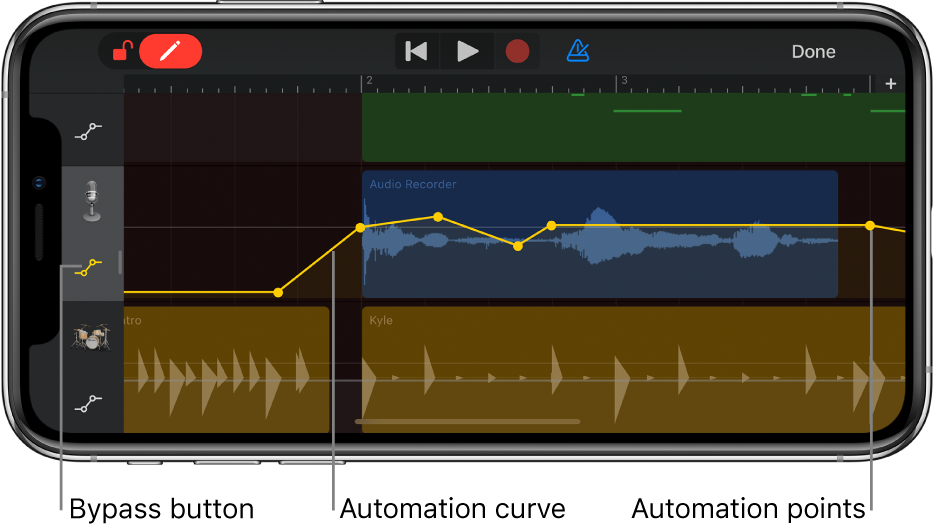 Automate Volume Changes In Garageband For Iphone Apple Support