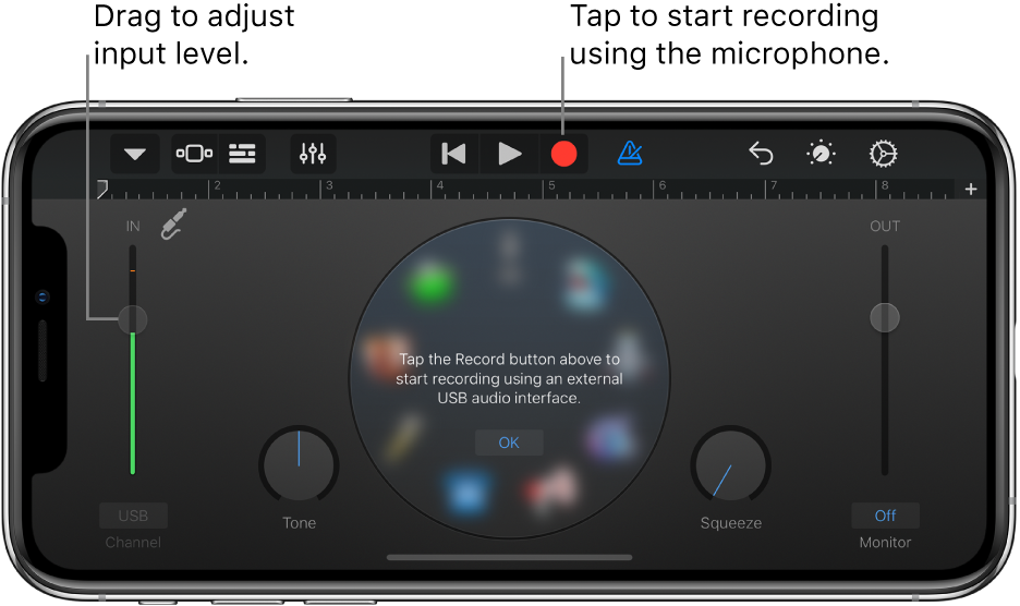 Use The Audio Recorder In Garageband For Iphone Apple Support