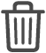 tombol Hapus Lagu dengan ikon tempat sampah