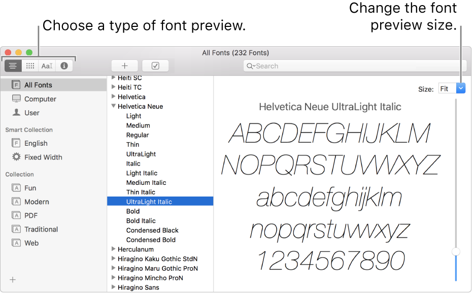 Otf font not showing up in macos preview app download