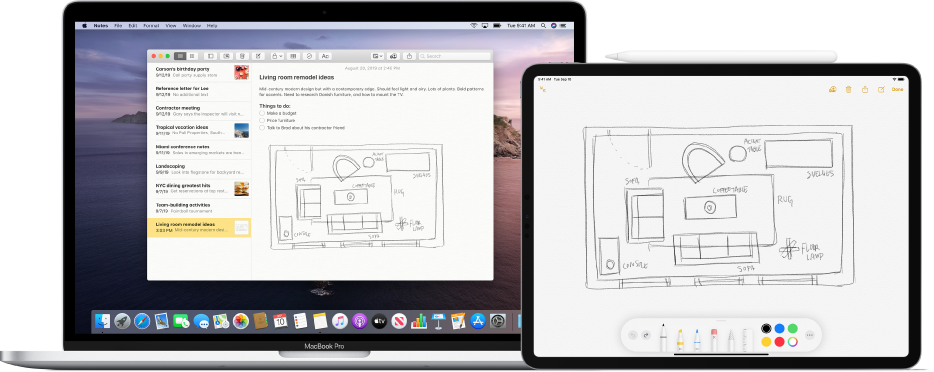 Einfügen Von Zeichnungen Mit Continuity Sketch Auf Dem Mac