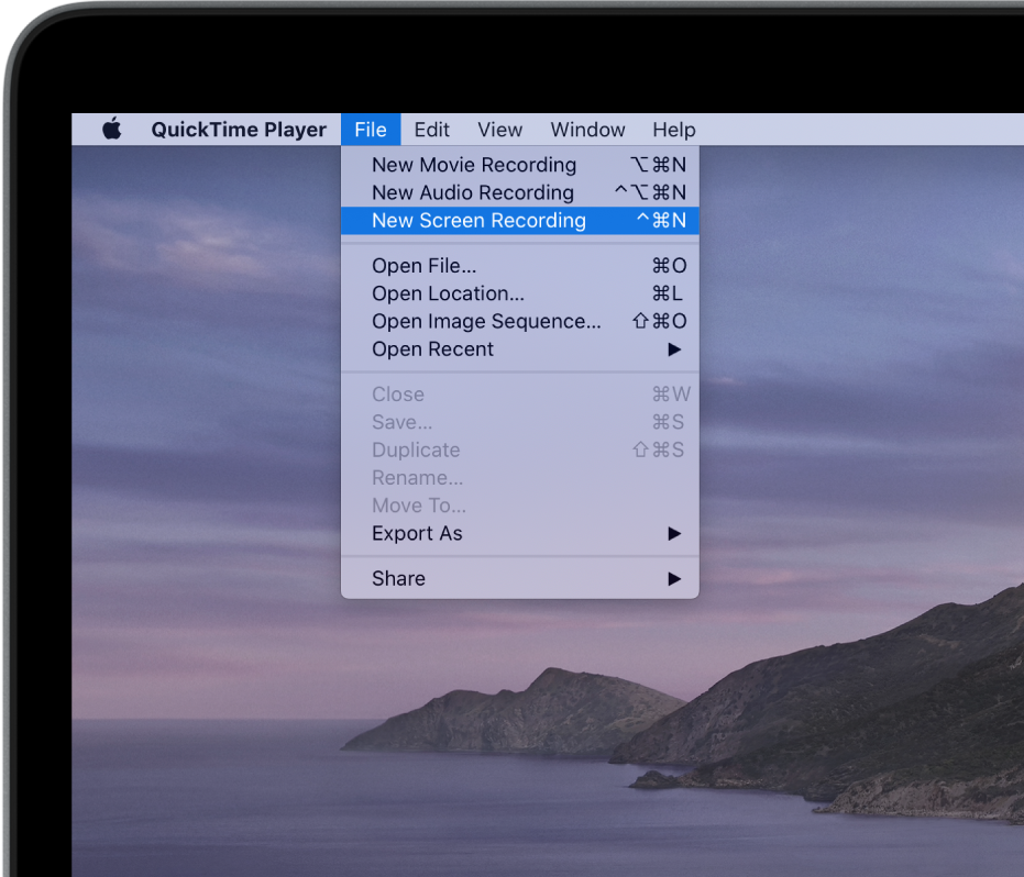 quicktime player for mac screen recording