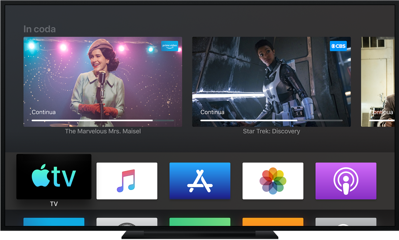 Un dispositivo Apple TV