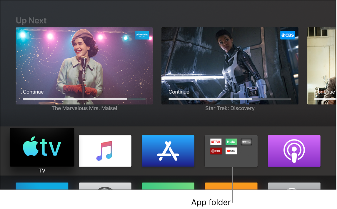 Customize the Apple TV Home screen - Apple Support