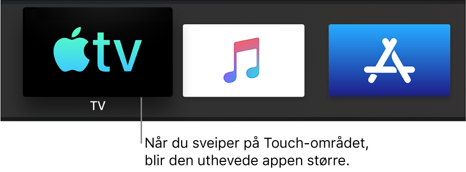 Uthevet app på Hjem-skjerm