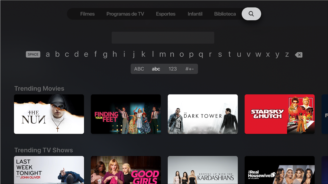 Tela mostrando buscar