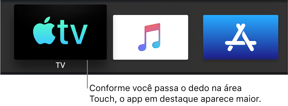 App selecionado na tela de Início.