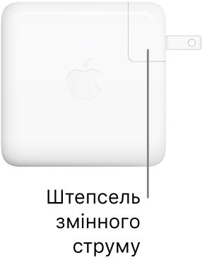 Блок живлення USB-C 61 Вт або 87 Вт.