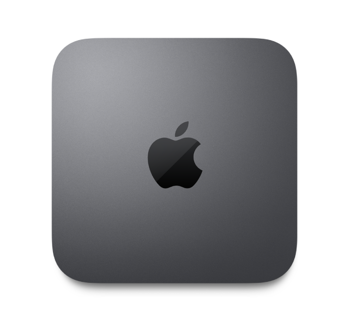 มุมมองด้านบนของ Mac mini