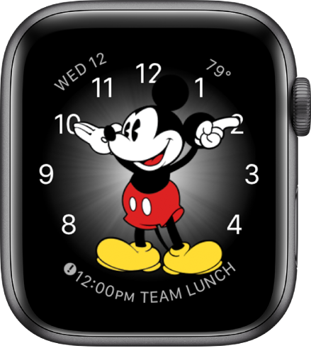 The Mickey Mouse watch face where you can add many complications.
