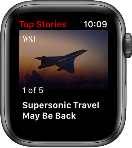 O app News mostrando uma manchete e uma imagem de artigo.