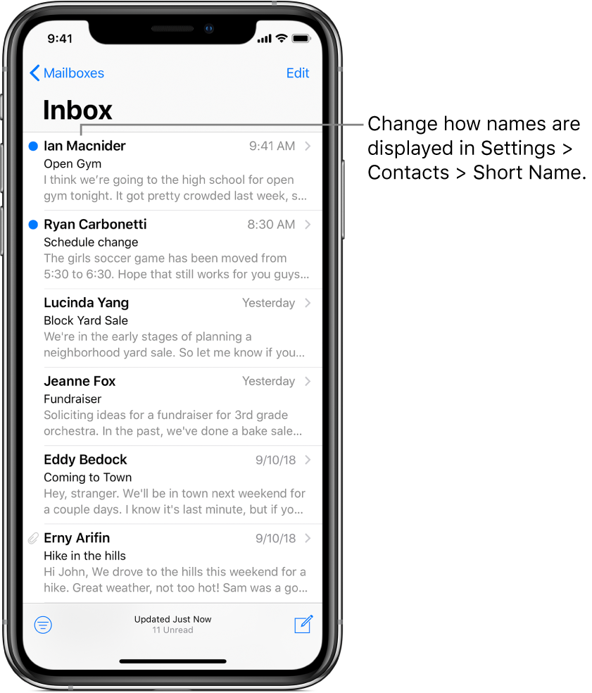 View an email in Mail on iPhone - Apple Support