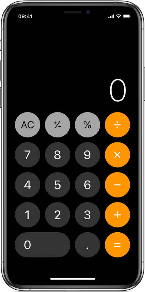 La calculadora estándar con funciones matemáticas básicas