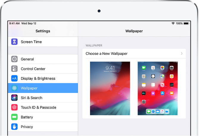Change The Wallpaper On Ipad Apple Support - 