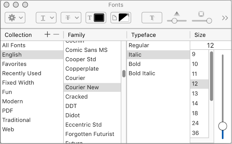 Figure. Marker text Font window.