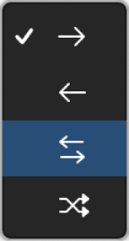 Step Sequencer Playback Mode menu.