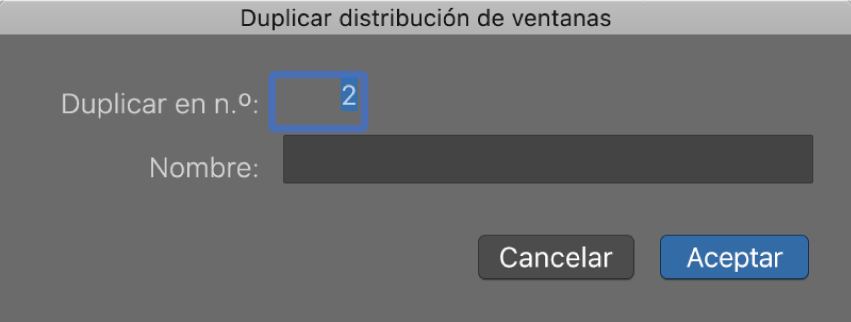 Ilustración. Cuadro de diálogo “Duplicar distribución de ventanas”.