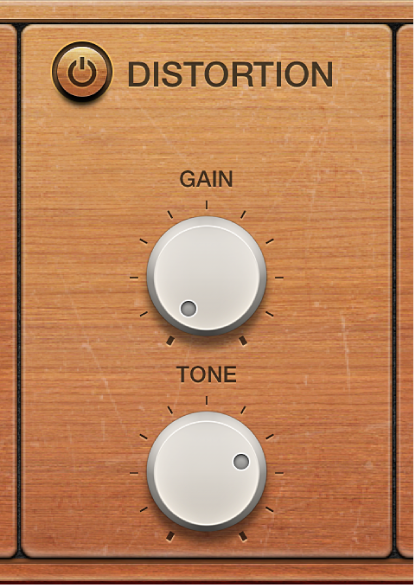 図。Vintage Clavの「Distortion」のパラメータ。