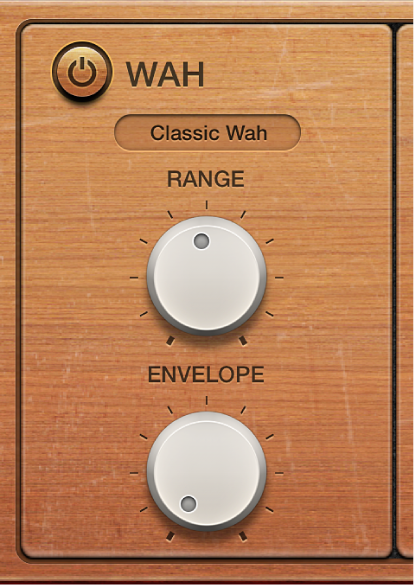 図。Vintage Clavの「Wah」のパラメータ。