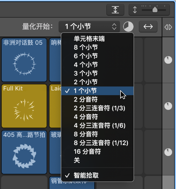 图。网格的“量化开始”值。