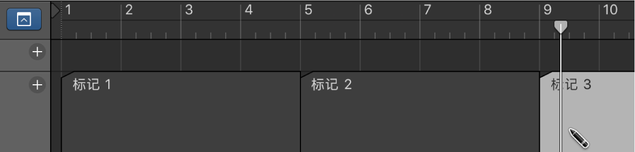 图。在标记轨道中创建标记。