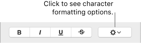 The Advanced Options tick box next to Bold, Italic and Underline buttons.