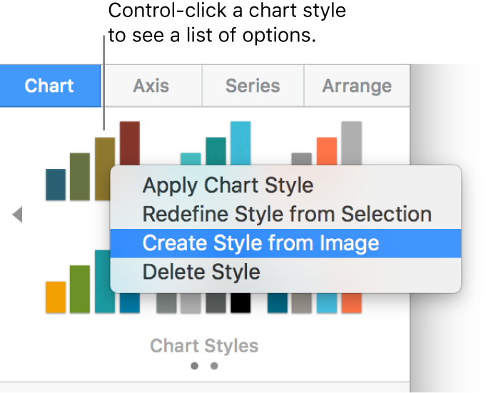 Keynote Custom Chart Colors