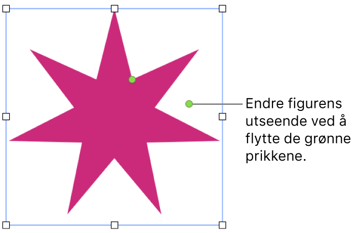 En figur med markeringshåndtak.