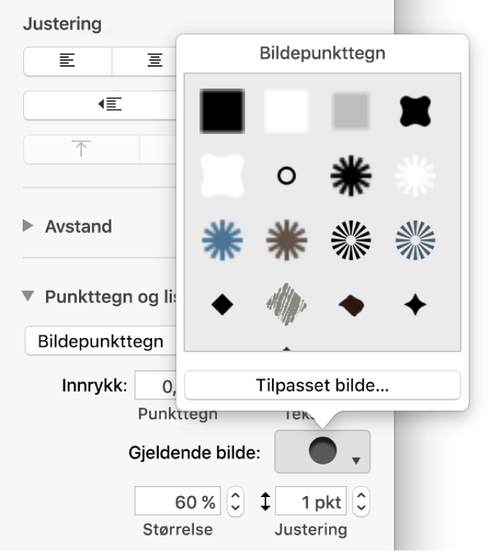 Bildepunkttegn-lokalmenyen.