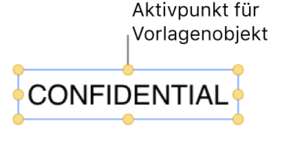 Ein Objekt mit Aktivpunkten