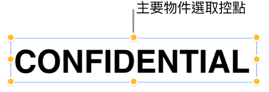 含有選取控點的物件。