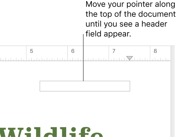 The top-right portion of a document with an empty header field.