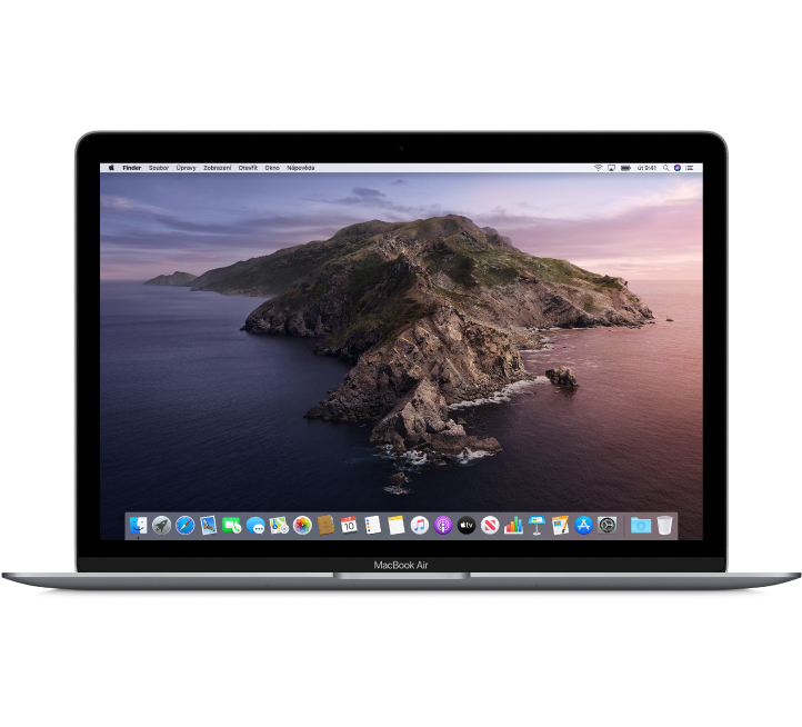 Čelní pohled na MacBook Air