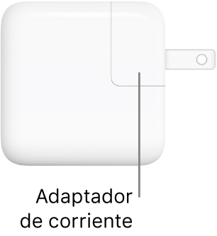El adaptador de corriente USB-C de 30 W.