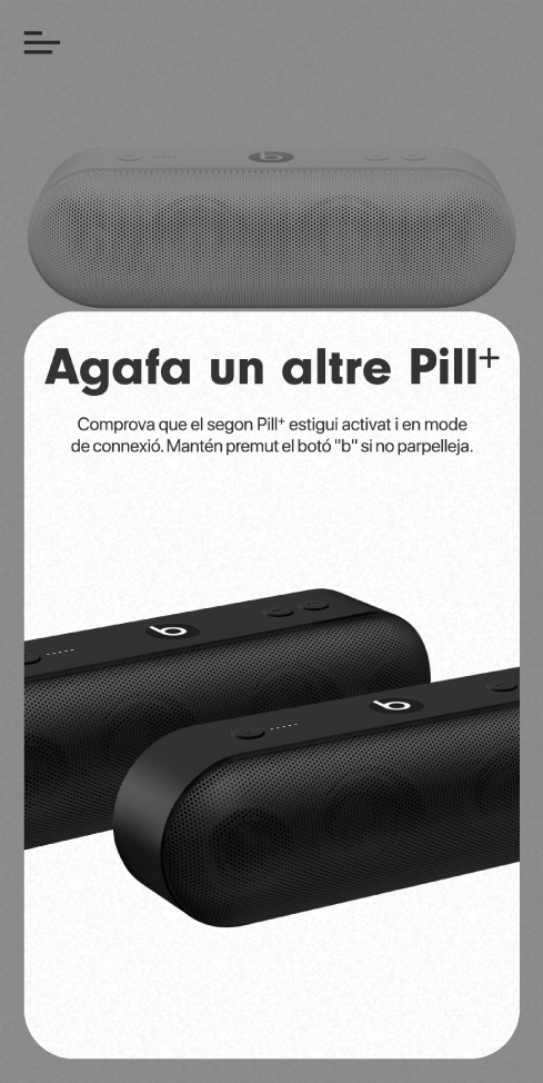 Pantalla “Agafa un altre Pill+”