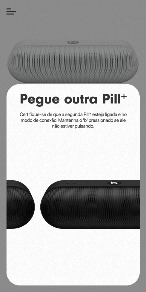 Tela “Pegue outra Pill+”