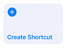 Butonul “Creați o scurtătură” în Scurtăturile dvs.