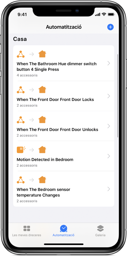 Automatització per a Casa a l’app Dreceres.