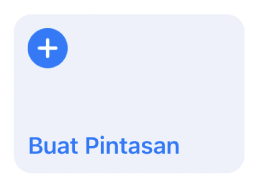 Membuat tombol Pintasan di Pintasan Saya