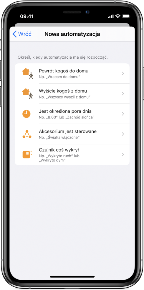 Automatyzacja dla domu w aplikacji Skróty.