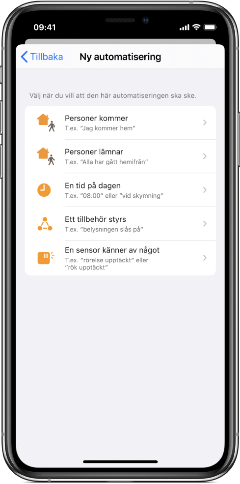 Hemautomatisering i appen Genvägar.