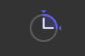 プロジェクト継続時間を表示しているタイミング表示時計
