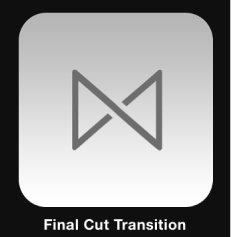 「プロジェクトブラウザ」の「Final Cutトランジション」アイコン