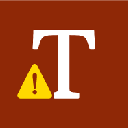 Icono de alerta de “Título no encontrado”