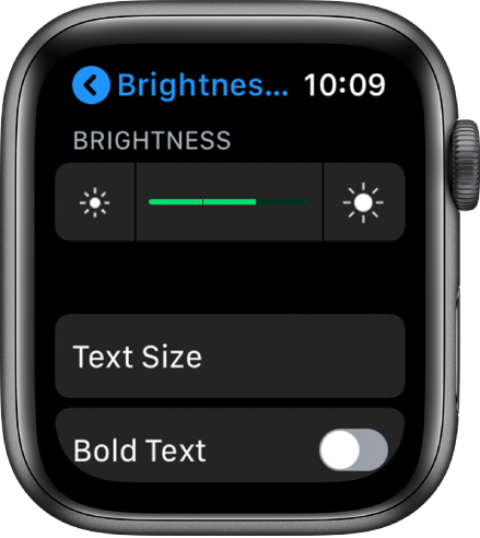 Adjust brightness, text size, sounds, and haptics on Apple Watch