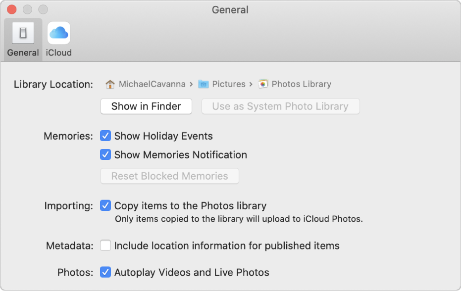 How to access iphoto library